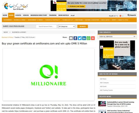 o millionaire oman|Buy your green certifiicate at omillionaire.com and win .